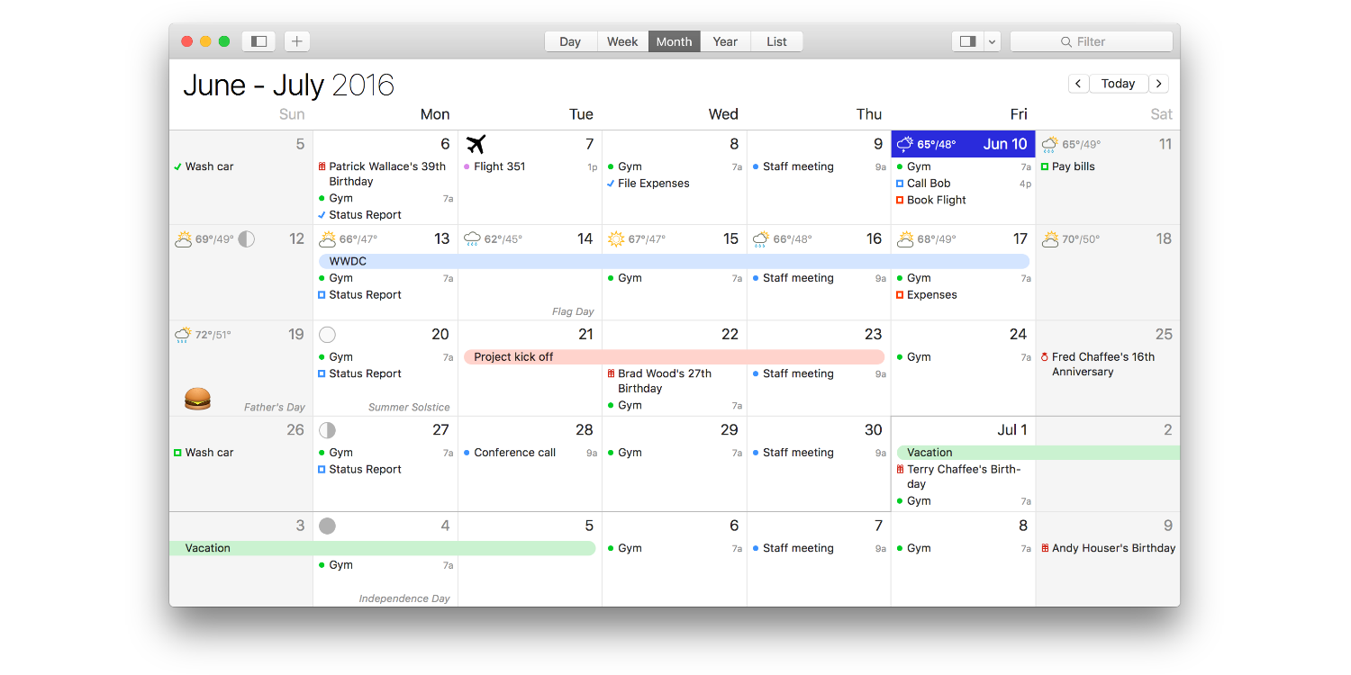 Calendar For Mac